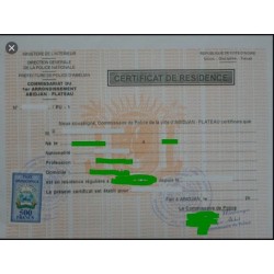 Certificat de résidence  (1)