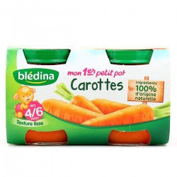 Pot carotte bledina 130g*2